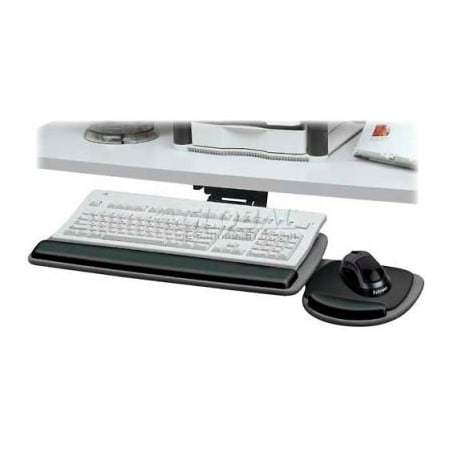 FELLOWES Fellowes¬Æ Standard Keyboard Tray, 17-1/4" to 17-3/4" Track Length, Black 93841